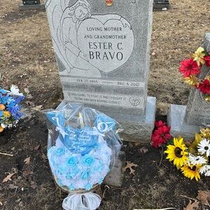 Blue and White Floral Arrangement